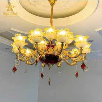 Đèn Chùm Pha Lê Tân Cổ Điển 145/15