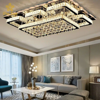 Đèn Trần Pha Lê Chữ Nhật 411/800