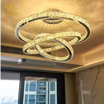 Đèn Thả Pha Lê 3 Vòng 215/357