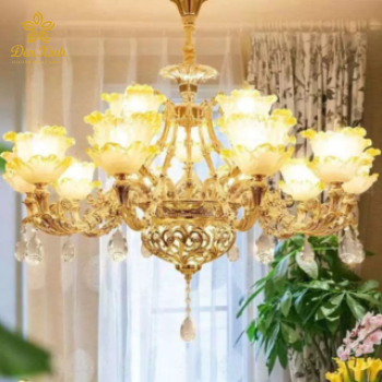Đèn Chùm Pha Lê Tân Cổ Điển 226/15