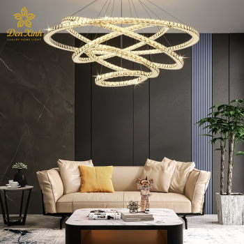 Đèn Thả Pha Lê 5 Vòng 217