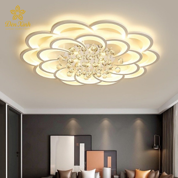 Đèn Ốp Trần 20 Cánh Mai Pha Lê 1000