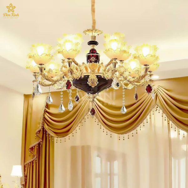 Đèn Chùm Pha Lê Tân Cổ Điển 145
