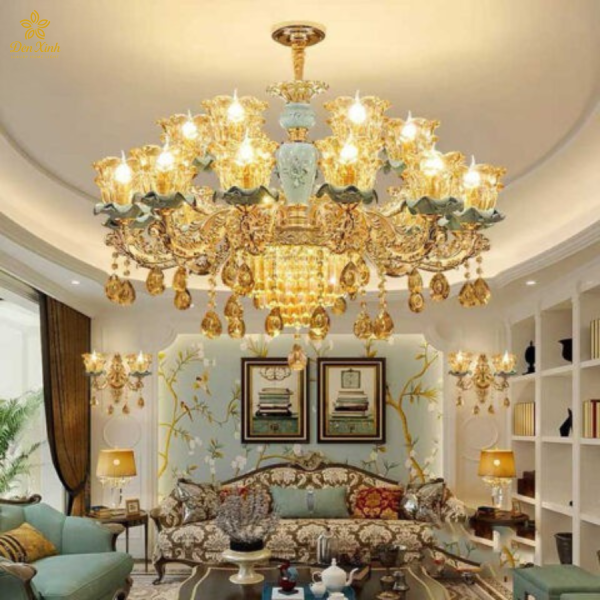 Đèn Chùm Pha Lê Tân Cổ Điển 603