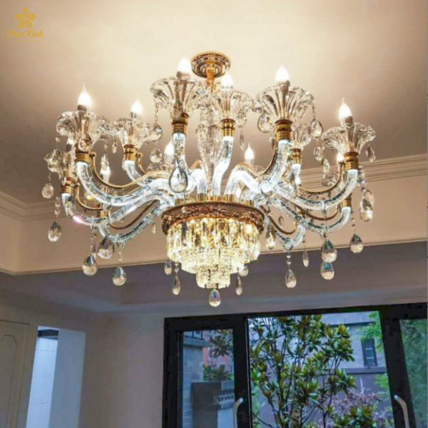 Đèn Chùm Pha Lê Tân Cổ Điển 620