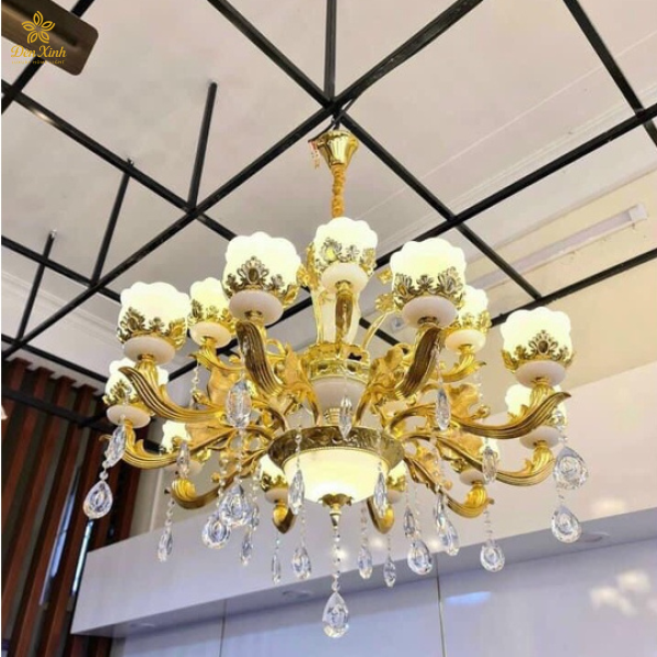 Đèn Chùm Pha Lê Tân Cổ Điển 912/15