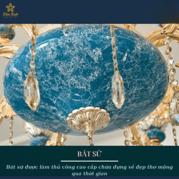 Đèn Chùm Pha Lê Tân Cổ Điển CD/15