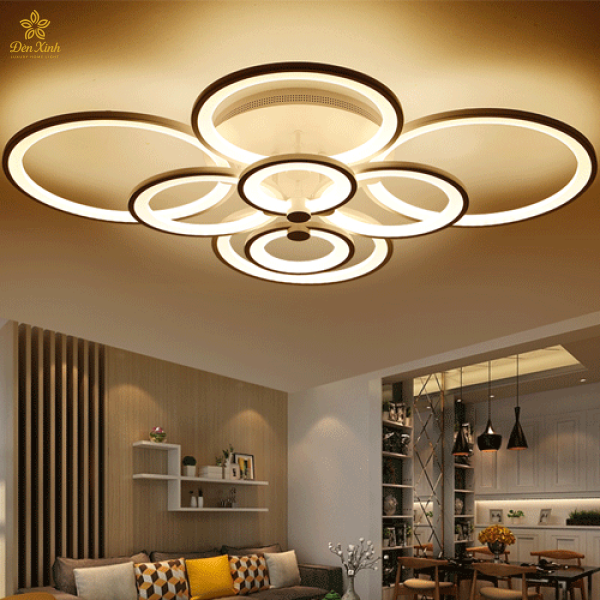 Đèn Ốp Trần 8 Cánh Tròn 800