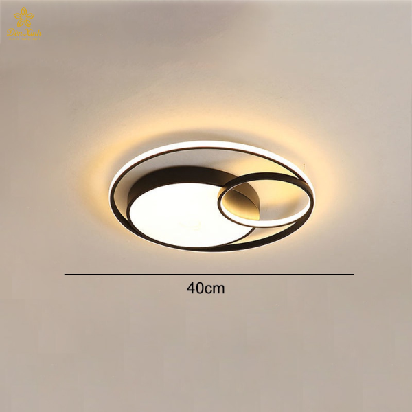 Đèn Ốp Trần Trắng Đen 581/500