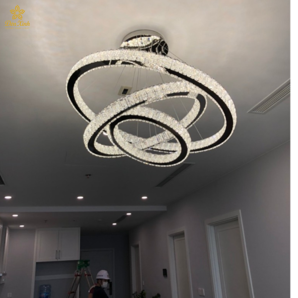 Đèn Thả Pha Lê 3 Vòng 215/246