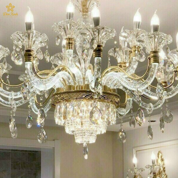 Đèn Chùm Pha Lê Tân Cổ Điển 620