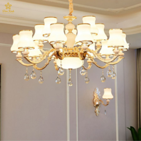 Đèn Chùm Pha Lê Tân Cổ Điển 700/15