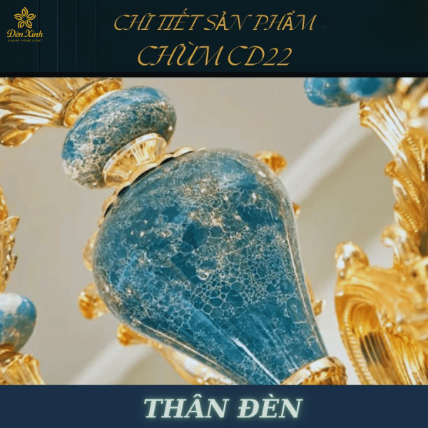 Đèn Chùm Pha Lê Tân Cổ Điển CD/15