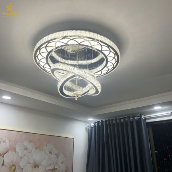 Đèn Ốp Trần Pha Lê 393