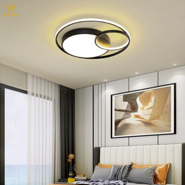 Đèn Ốp Trần Trắng Đen 581/500