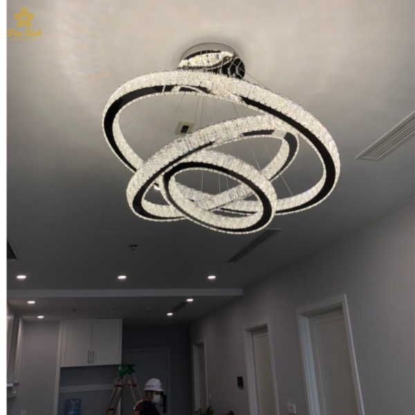 Đèn Thả Pha Lê 3 Vòng 215/246