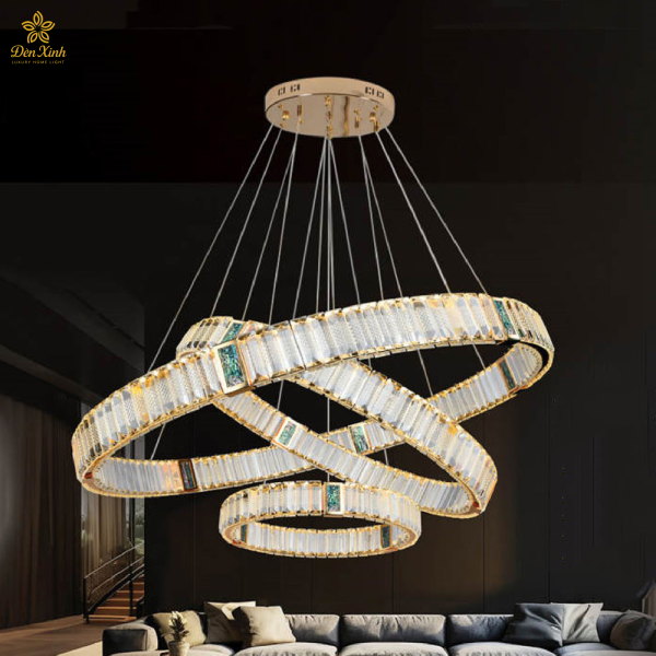 Đèn Thả Pha Lê 3 Vòng 219/357