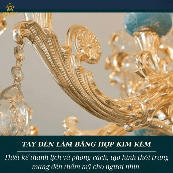 Đèn Chùm Pha Lê Tân Cổ Điển CD/15