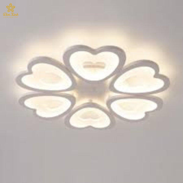 Đèn ốp Trần 5 Cánh Tim 600