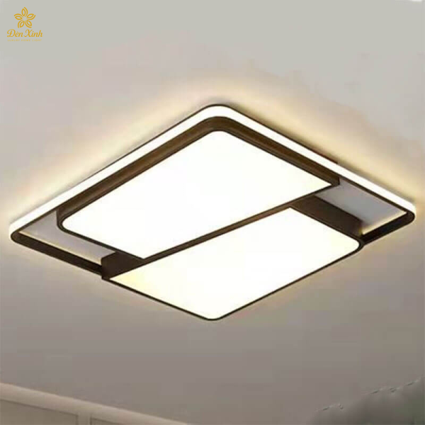 Đèn Ốp Trần Chữ Nhật Trắng Đen 578/500