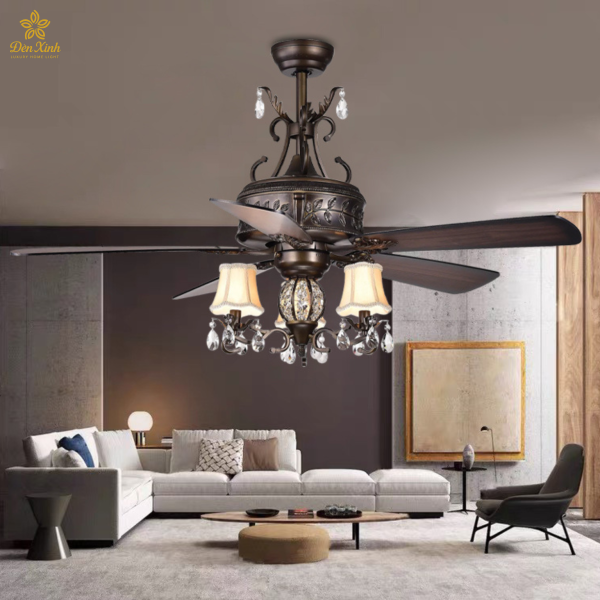 Quạt Đèn Trang Trí QDT42055