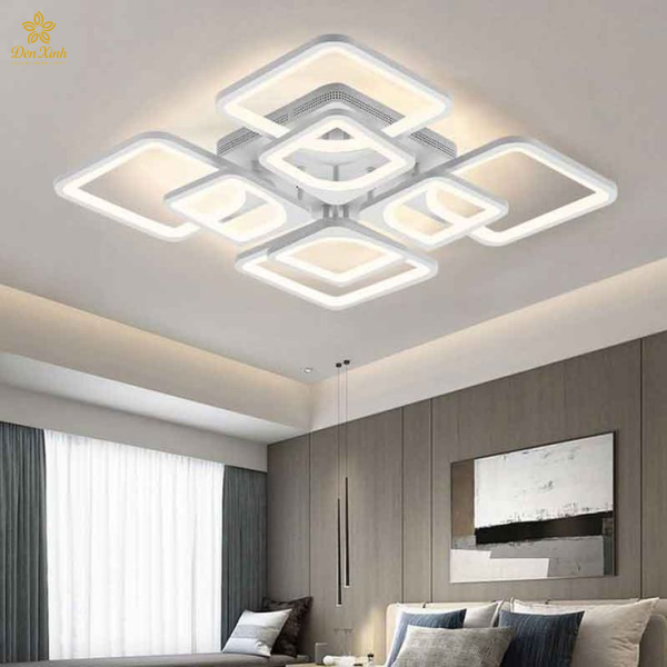 Đèn Ốp Trần 8 Cánh Vuông 600