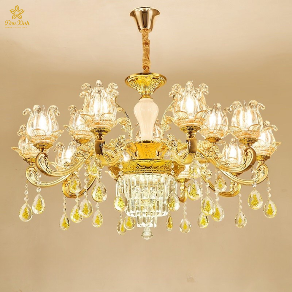 Đèn Chùm Pha Lê Tân Cổ Điển 461/15