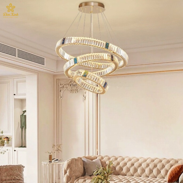Đèn Thả Pha Lê 3 Vòng 219/357
