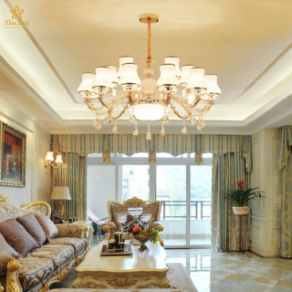 Đèn Chùm Pha Lê Tân Cổ Điển 700/15