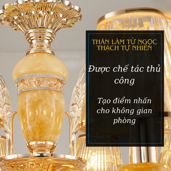 Đèn Chùm Pha Lê Tân Cổ Điển 847