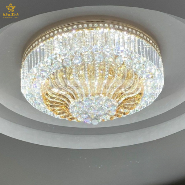 Đèn Ốp Trần Pha Lê 305/800