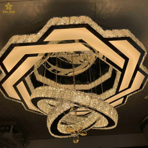 Đèn Ốp Trần Pha Lê 383/800