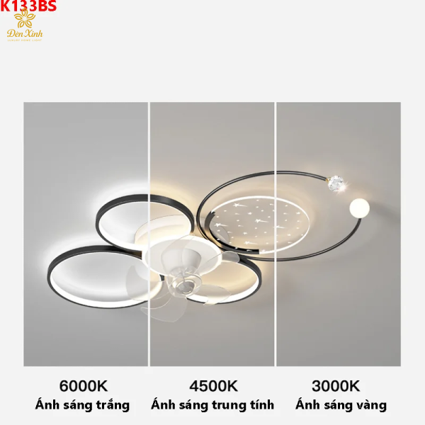Quạt Ốp Trần Đèn DT216