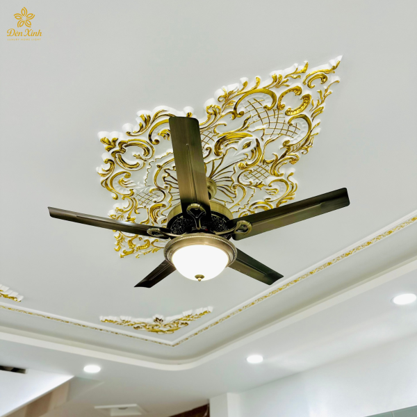 Quạt Đèn Trang Trí QDT48011