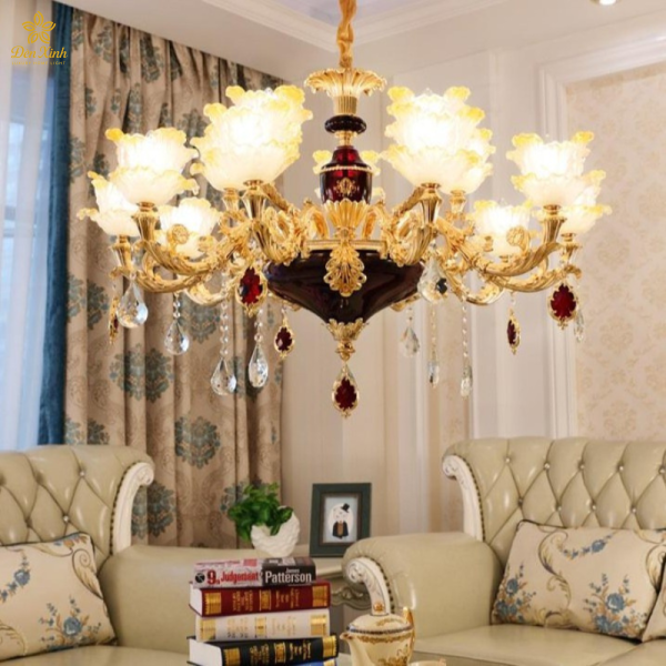 Đèn Chùm Pha Lê Tân Cổ Điển 145