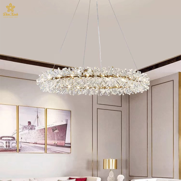 Đèn Chùm Pha Lê Nguyệt Quế 60