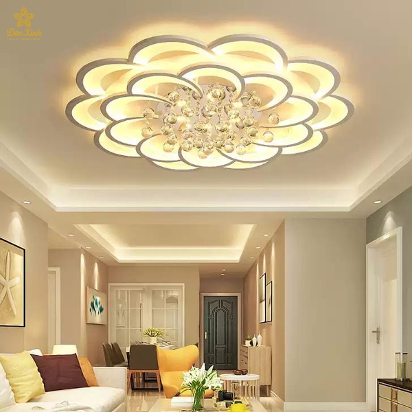 Đèn Ốp Trần 20 Cánh Mai Pha Lê 1000
