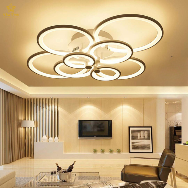 Đèn Ốp Trần 8 Cánh Tròn 800
