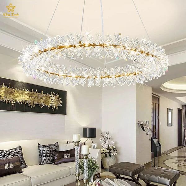 Đèn Chùm Pha Lê Nguyệt Quế 60
