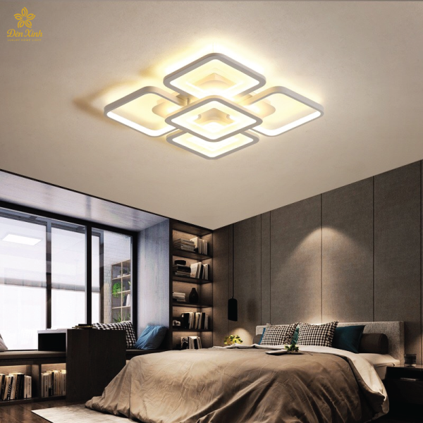 Đèn Ốp Trần 8 Cánh Vuông 600