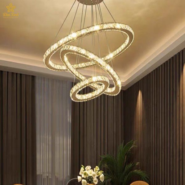 Đèn Thả Pha Lê 3 Vòng 215